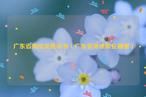 广东省测绘资质证书（广东省测绘院在哪里）