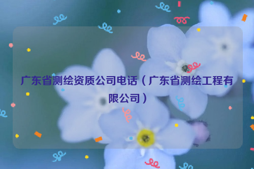 广东省测绘资质公司电话（广东省测绘工程有限公司）