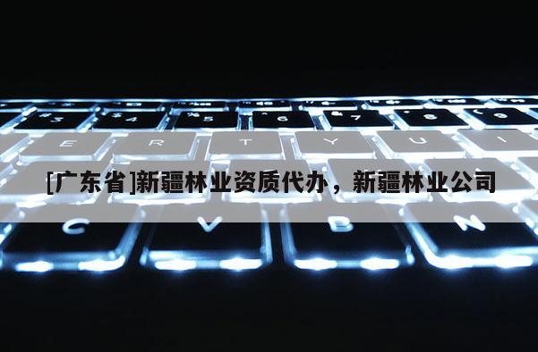 [广东省]新疆林业资质代办，新疆林业公司