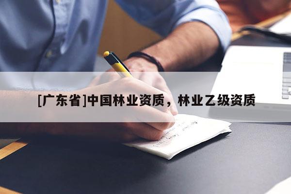 [广东省]中国林业资质，林业乙级资质