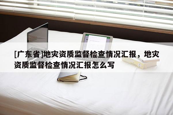 [广东省]地灾资质监督检查情况汇报，地灾资质监督检查情况汇报怎么写