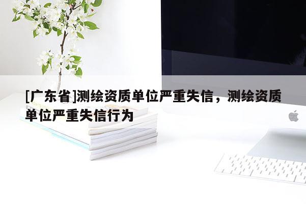 [广东省]测绘资质单位严重失信，测绘资质单位严重失信行为
