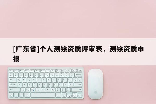 [广东省]个人测绘资质评审表，测绘资质申报
