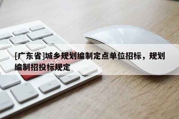 [广东省]城乡规划编制定点单位招标，规划编制招投标规定