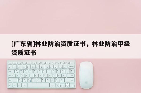 [广东省]林业防治资质证书，林业防治甲级资质证书