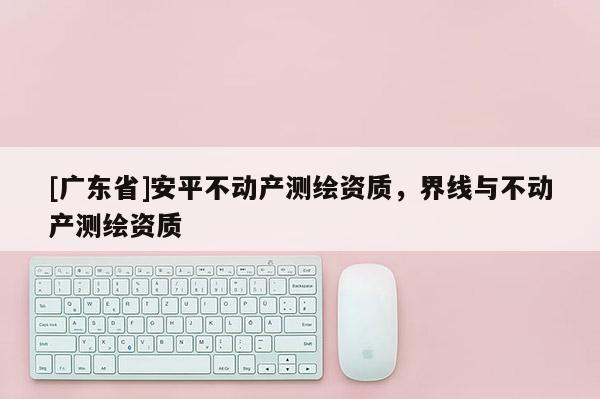 [广东省]安平不动产测绘资质，界线与不动产测绘资质
