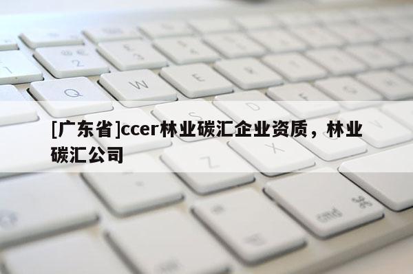 [广东省]ccer林业碳汇企业资质，林业碳汇公司