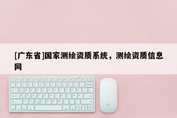 [广东省]国家测绘资质系统，测绘资质信息网