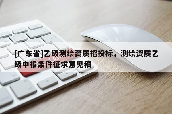 [广东省]乙级测绘资质招投标，测绘资质乙级申报条件征求意见稿