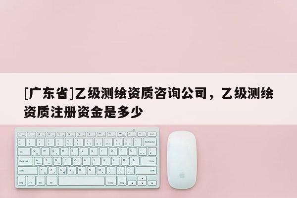 [广东省]乙级测绘资质咨询公司，乙级测绘资质注册资金是多少