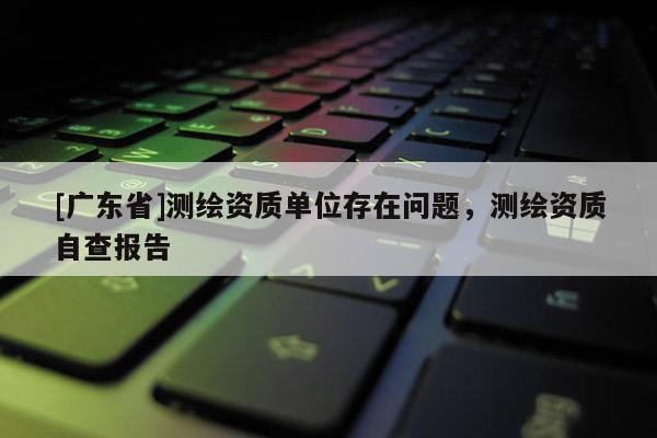 [广东省]测绘资质单位存在问题，测绘资质自查报告