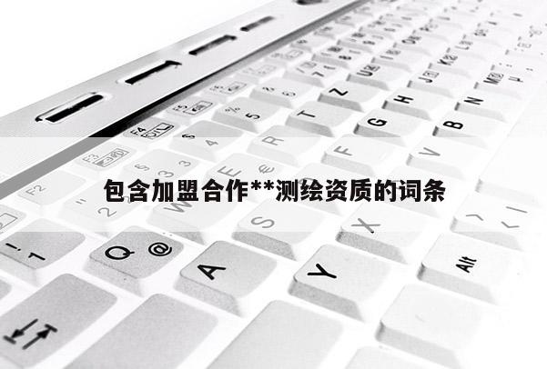 包含加盟合作**测绘资质的词条