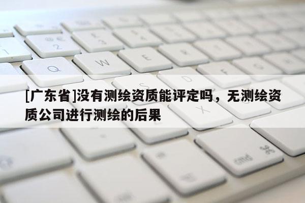 [广东省]没有测绘资质能评定吗，无测绘资质公司进行测绘的后果