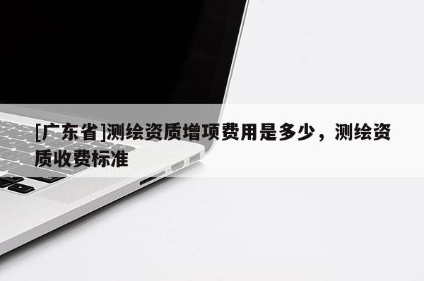[广东省]测绘资质增项费用是多少，测绘资质收费标准