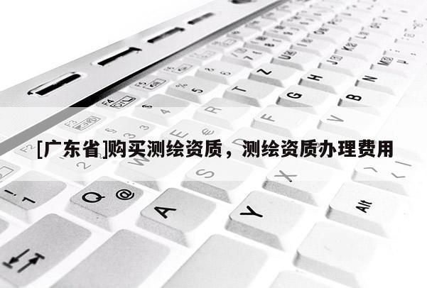 [广东省]购买测绘资质，测绘资质办理费用